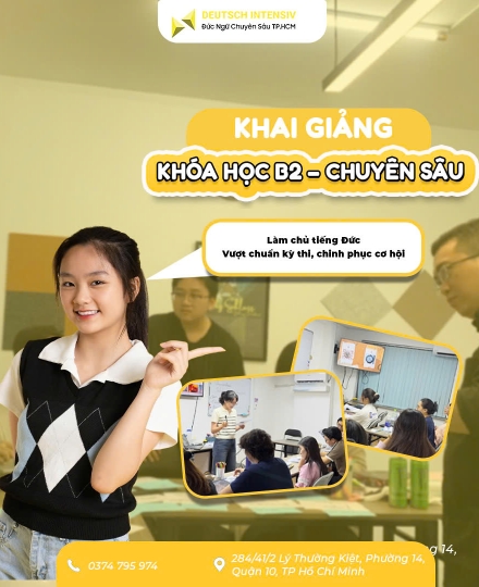 KHAI GIẢNG KHÓA B2 – CHUYÊN SÂU| Làm chủ tiếng Đức – Vượt chuẩn kỳ thi, chinh phục cơ hội